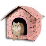 Waterproof Cat House for Outdoors Rainproof Pet Cat Cave Sleep Beds Tent Home Foldable and Washable for Small Dog Puppy Supplies - Image 3