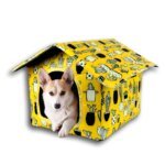 Waterproof Cat House for Outdoors Rainproof Pet Cat Cave Sleep Beds Tent Home Foldable and Washable for Small Dog Puppy Supplies - Image 4