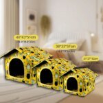 Waterproof Cat House for Outdoors Rainproof Pet Cat Cave Sleep Beds Tent Home Foldable and Washable for Small Dog Puppy Supplies - Image 5
