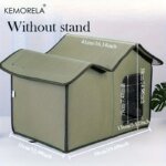 KEMORELA Winter Outdoor Warm Cat Shelter with Shelf Durable Oxford Cloth Construction, Windproof Design,for Small Breeds & Cats - Image 6