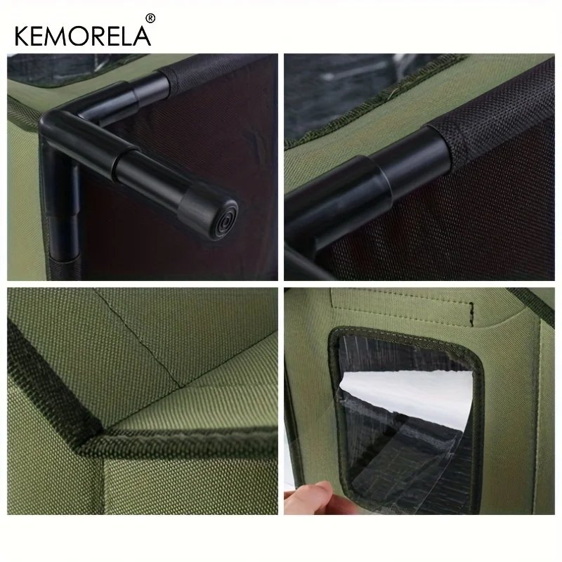 KEMORELA Winter Outdoor Warm Cat Shelter with Shelf Durable Oxford Cloth Construction, Windproof Design,for Small Breeds & Cats