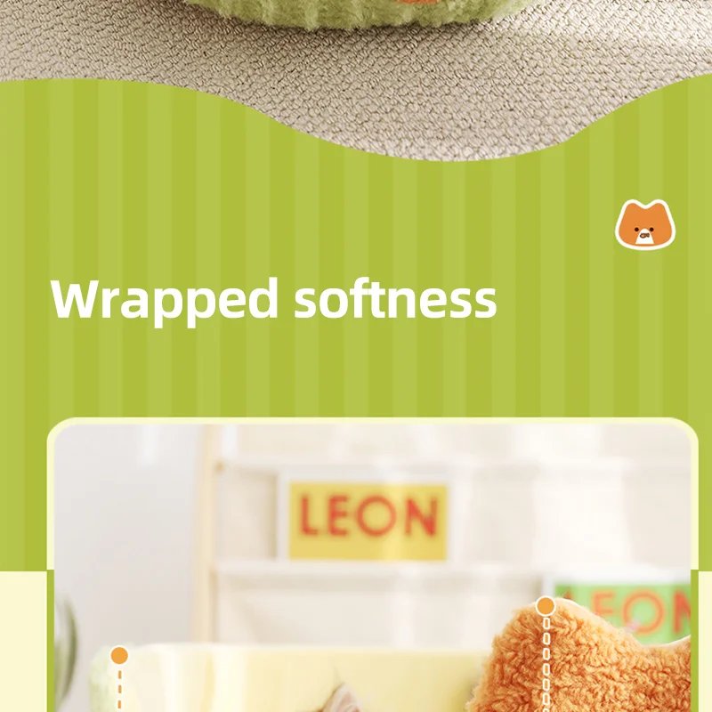 HOOPET Cats Bed Dogs Nest Pet Bed Kennel Non-Slip Winter Warm Small Dog Kennel Sleeping Soft Puppy Cushion Pet Supplies