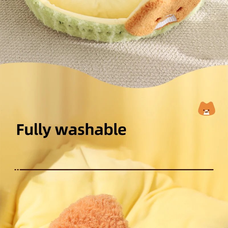 HOOPET Cats Bed Dogs Nest Pet Bed Kennel Non-Slip Winter Warm Small Dog Kennel Sleeping Soft Puppy Cushion Pet Supplies