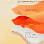 Enclosed Pet Bed Winter Warm Plush Hooded Cat Bed House with Cute Ears Indoor Nest Cave Comfort Kittens Hideaway for Small Dog - Image 4