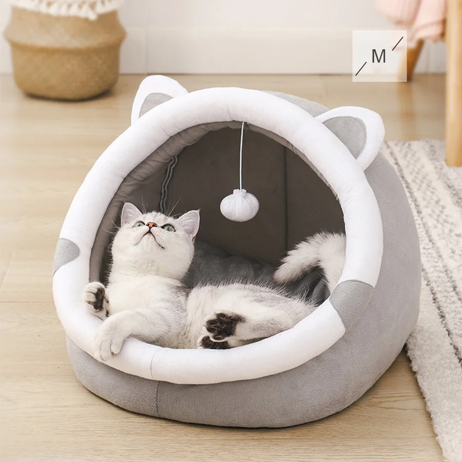 Cute Cat Bed Pet House Kitten Lounger Cushion Washable Puppy Basket Mat Soft Mat Bag Cave Cats Bed for Cats House Bed Supplies Cute Cat Bed Pet House Kitten Lounger Cushion Washable Puppy Basket Mat Soft Mat Bag Cave Cats Bed for Cats House Bed Supplies