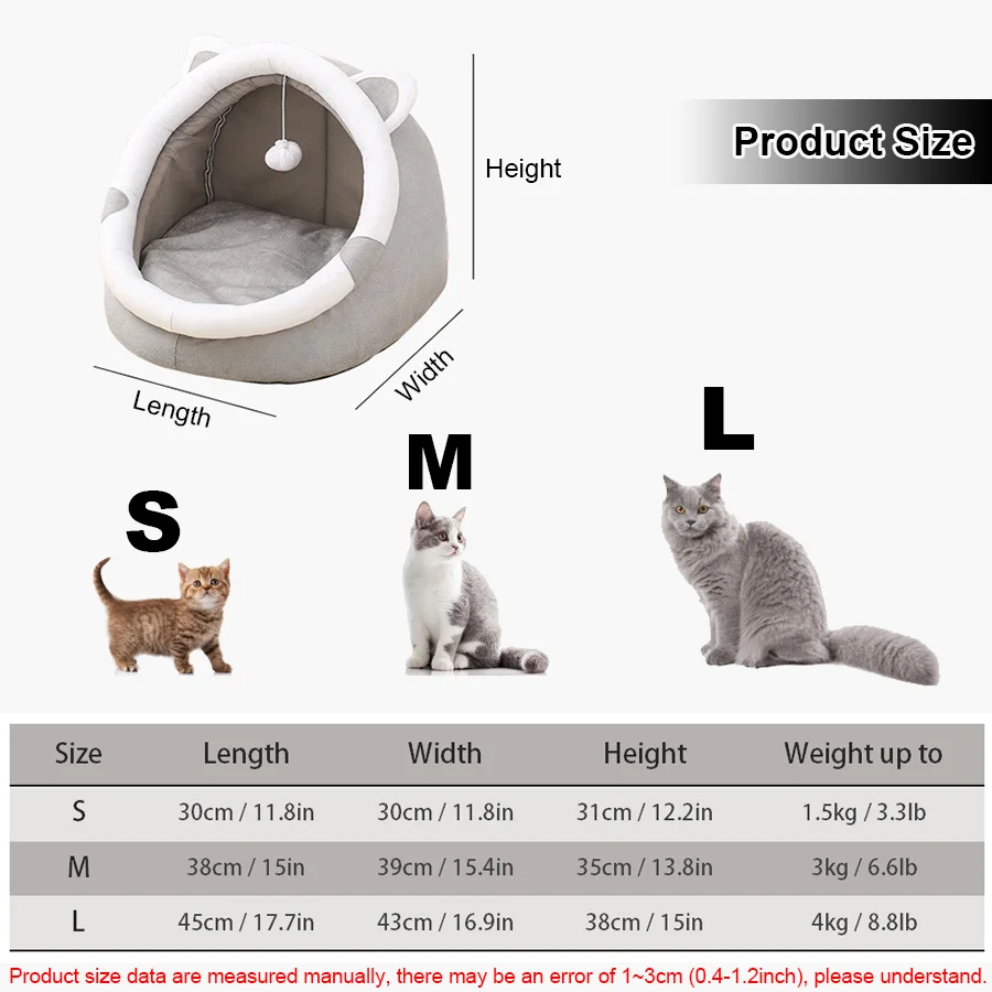 Cute Cat Bed Pet House Kitten Lounger Cushion Washable Puppy Basket Mat Soft Mat Bag Cave Cats Bed for Cats House Bed Supplies Cute Cat Bed Pet House Kitten Lounger Cushion Washable Puppy Basket Mat Soft Mat Bag Cave Cats Bed for Cats House Bed Supplies