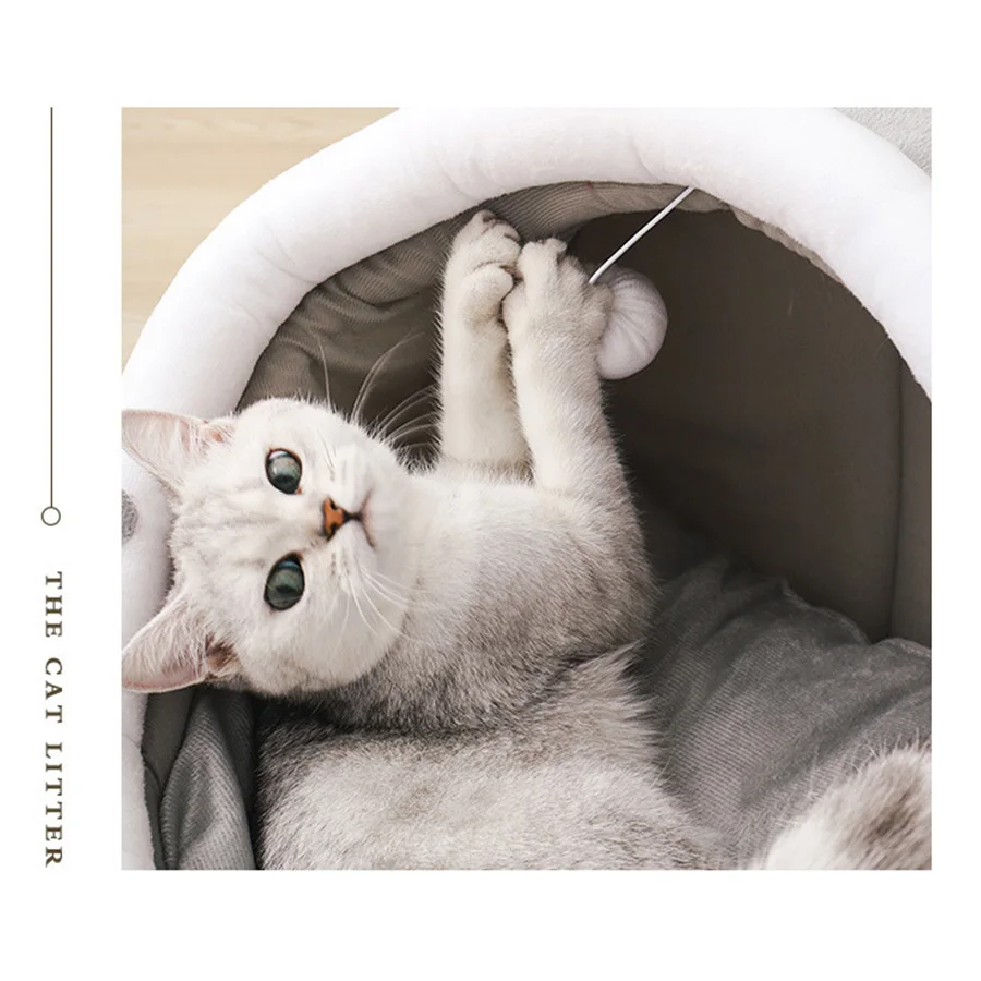 Cute Cat Bed Pet House Kitten Lounger Cushion Washable Puppy Basket Mat Soft Mat Bag Cave Cats Bed for Cats House Bed Supplies Cute Cat Bed Pet House Kitten Lounger Cushion Washable Puppy Basket Mat Soft Mat Bag Cave Cats Bed for Cats House Bed Supplies