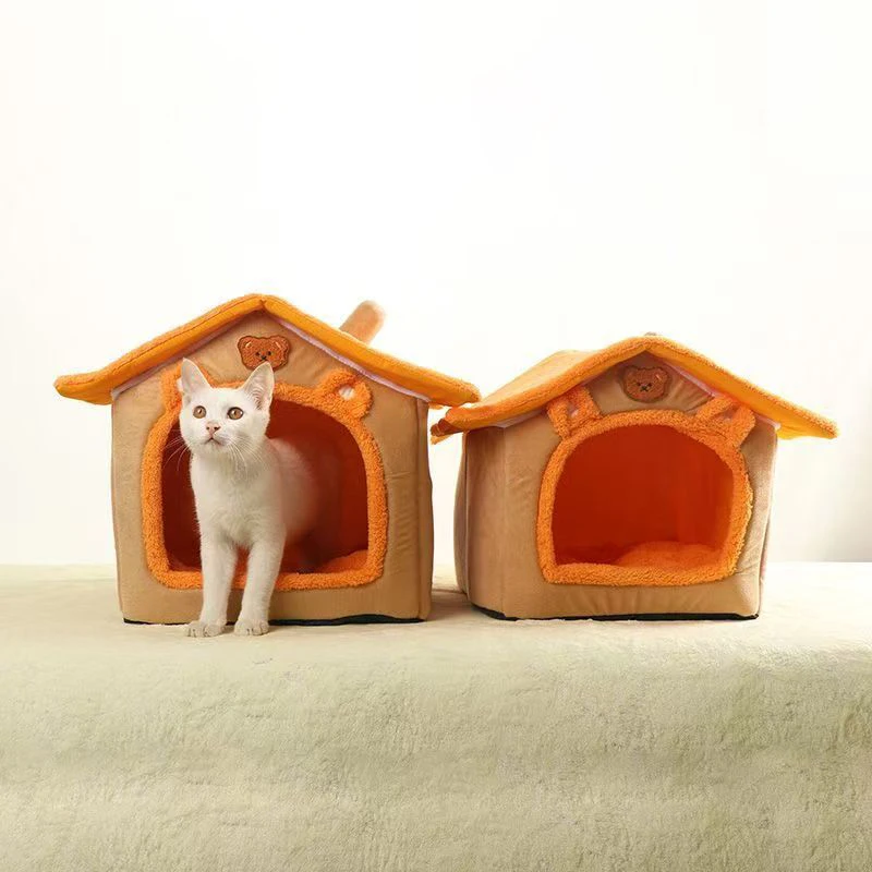 Cat House Semi-Enclosed Four-Season Universal Pet Nest Small Pet Shelter Washable Pet Supplies Cat House Semi-Enclosed Four-Season Universal Pet Nest Small Pet Shelter Washable Pet Supplies