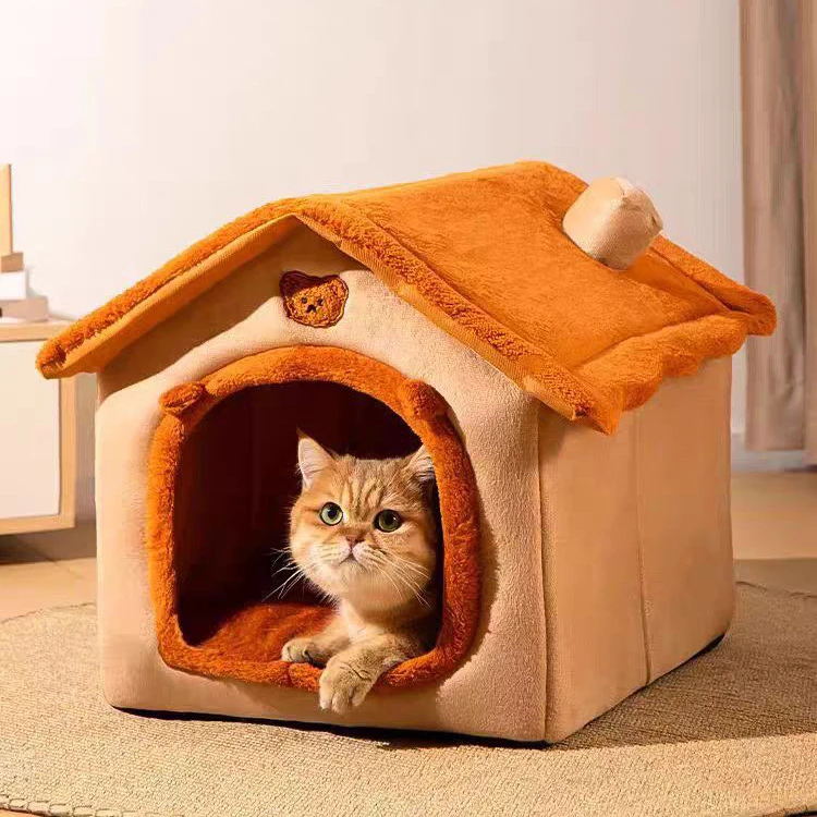 Cat House Semi-Enclosed Four-Season Universal Pet Nest Small Pet Shelter Washable Pet Supplies Cat House Semi-Enclosed Four-Season Universal Pet Nest Small Pet Shelter Washable Pet Supplies