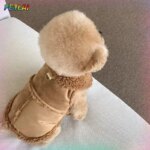 Dog Cute Vest Clothes Jacket Accessories Small Dog Luxury Autumn  Winter Medium Dress Soft Pet Clothing Designer Coat Home - Image 2