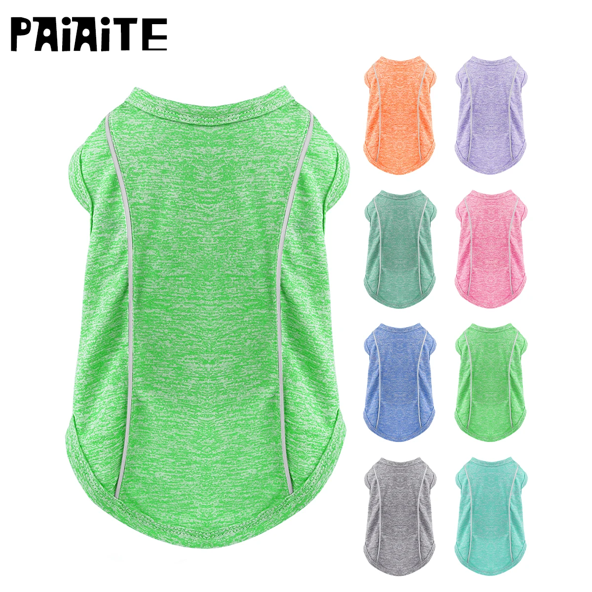 116101-sq2tzo.jpg Sun Protection Dog Shirts with Reflective Strips, Quick Dry, Soft Stretchy Fabric, Available in Sizes for Small to Large Dogs! - Image 1