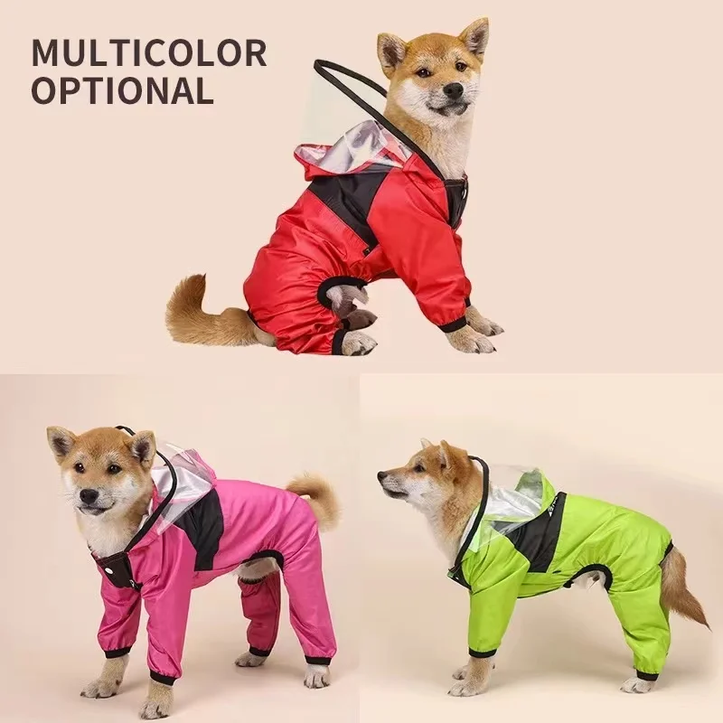 Pet Dog Raincoat The Dog Face Pet Clothes Jumpsuit Waterproof Dog Jacket Dogs Water Resistant Clothes for Dogs Pet Coat Pet Dog Raincoat The Dog Face Pet Clothes Jumpsuit Waterproof Dog Jacket Dogs Water Resistant Clothes for Dogs Pet Coat
