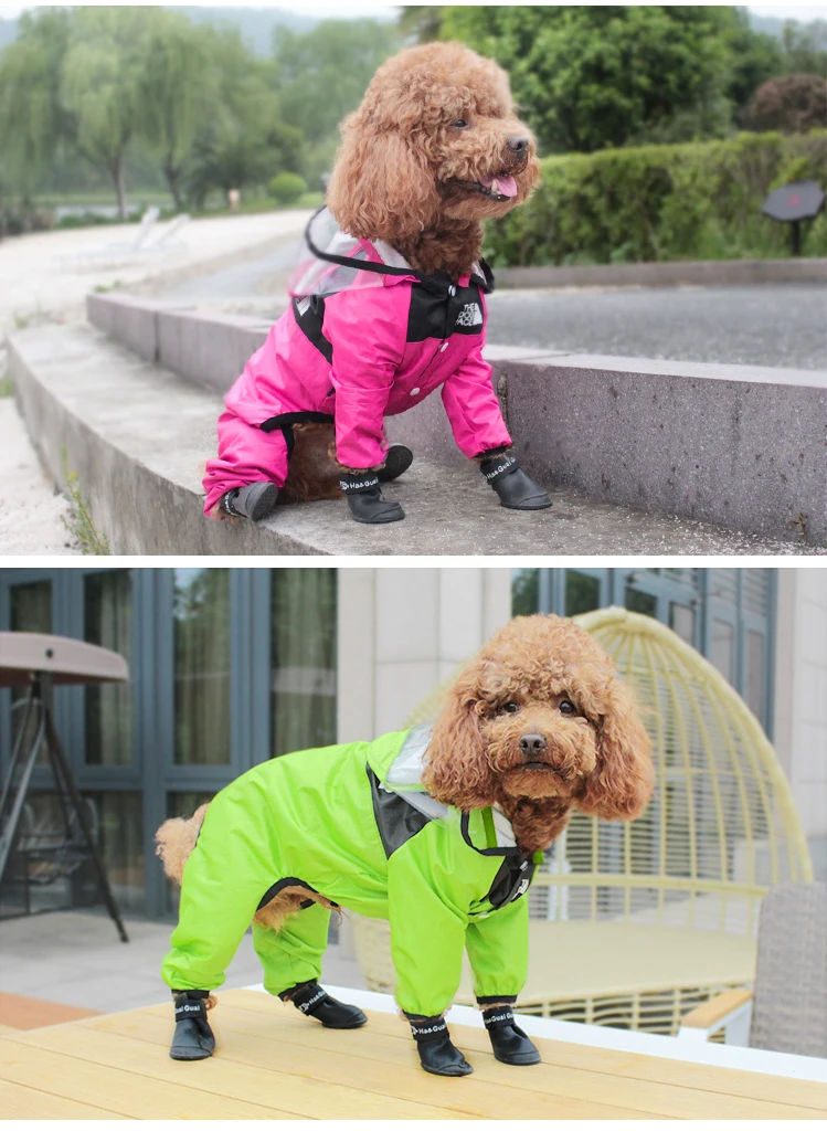 Pet Dog Raincoat The Dog Face Pet Clothes Jumpsuit Waterproof Dog Jacket Dogs Water Resistant Clothes for Dogs Pet Coat Pet Dog Raincoat The Dog Face Pet Clothes Jumpsuit Waterproof Dog Jacket Dogs Water Resistant Clothes for Dogs Pet Coat