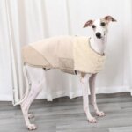 Dog Winter Warm Windproof Adjustable Lamb Fleece Jacket Thick Cotton Coat S M L XL Beige Brown Blue Army Green - Image 4