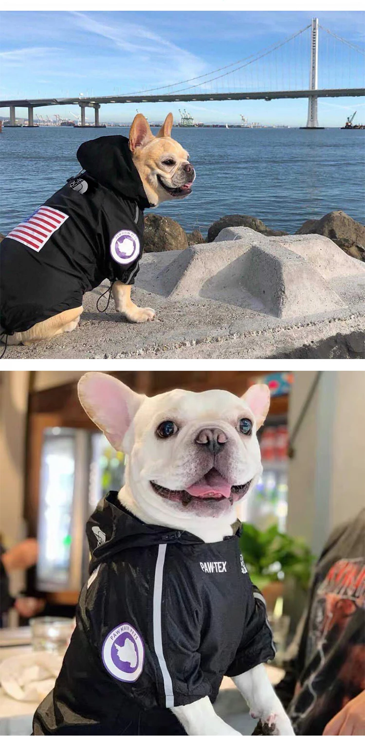 Pet Dog Waterproof Coat Dog Raincoat Reflective Dog Outdoor Clothes Hooded Jacket for Small Medium Large Dog Pet Supplies