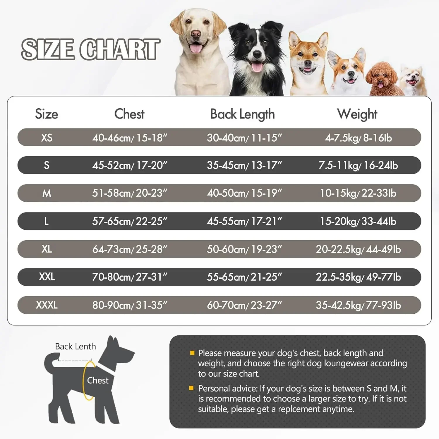 ATUBAN Warm Dog Coat English Plaid Dog Fleece Vest Windbreaker Jacket Winter Clothing Traction Eyelets Suitable for All Dog Type