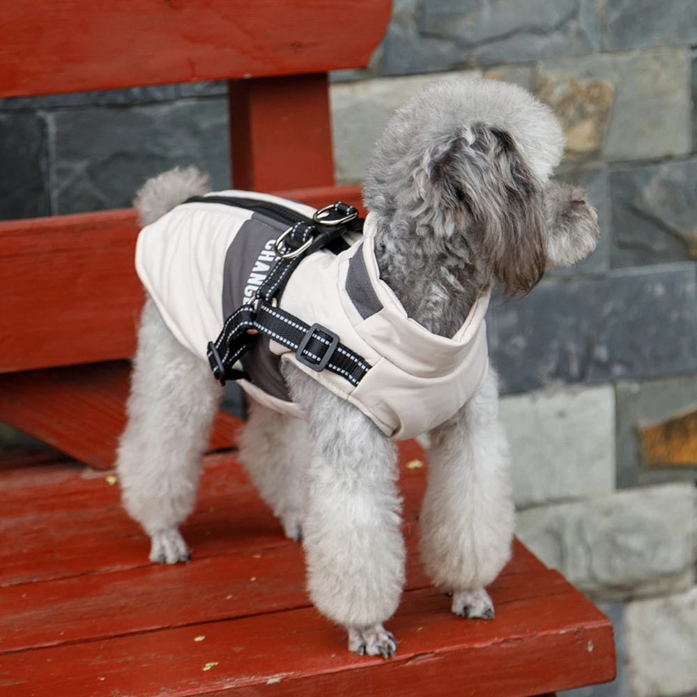 Dog Wind Breaker with Dual D Leash Vest Dog Jacket Warm Dog Hoodie Warm Pet Dog Clothes Dog Wind Breaker with Dual D Leash Vest Dog Jacket Warm Dog Hoodie Warm Pet Dog Clothes