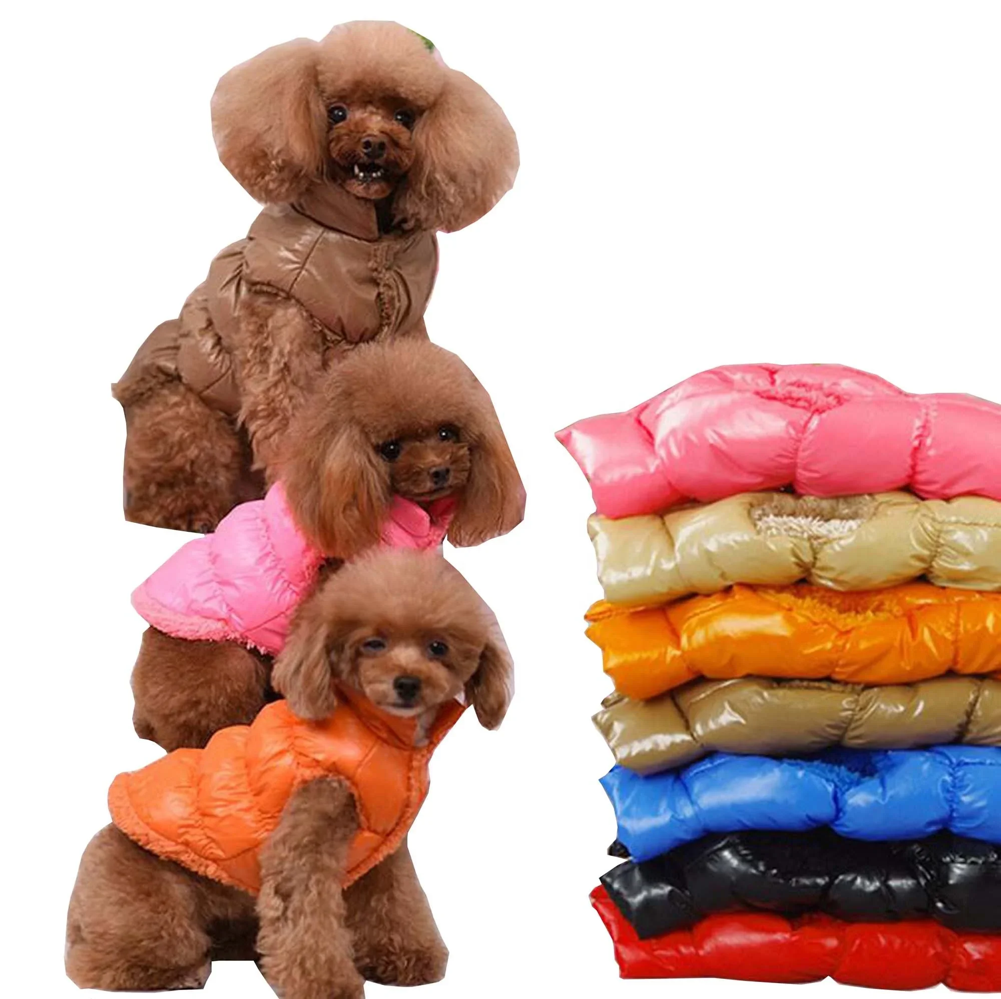 Winter Warm Fleece Dog Coat & Padded Vest Universal for Puppy & Cat Soft Thickened Pet Clothes for Cold Weather