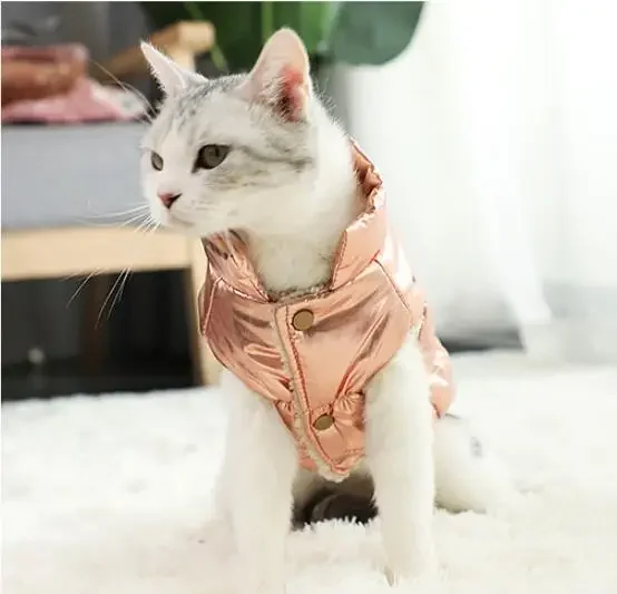 Winter Warm Fleece Dog Coat & Padded Vest Universal for Puppy & Cat Soft Thickened Pet Clothes for Cold Weather