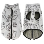 Autumn Winter Puppy Jacket Soft Fleece Clothes For Small Dogs Overalls Cute Paw Print Chihuahua Coat Yorkshire Vest Pet Costume - Image 2