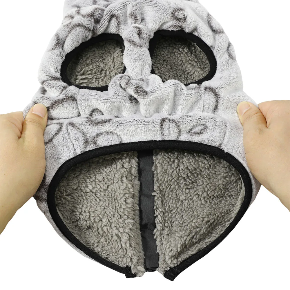 Autumn Winter Puppy Jacket Soft Fleece Clothes For Small Dogs Overalls Cute Paw Print Chihuahua Coat Yorkshire Vest Pet Costume