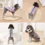 Autumn Winter Puppy Jacket Soft Fleece Clothes For Small Dogs Overalls Cute Paw Print Chihuahua Coat Yorkshire Vest Pet Costume - Image 5