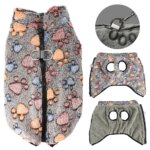 Autumn Winter Puppy Jacket Soft Fleece Clothes For Small Dogs Overalls Cute Paw Print Chihuahua Coat Yorkshire Vest Pet Costume