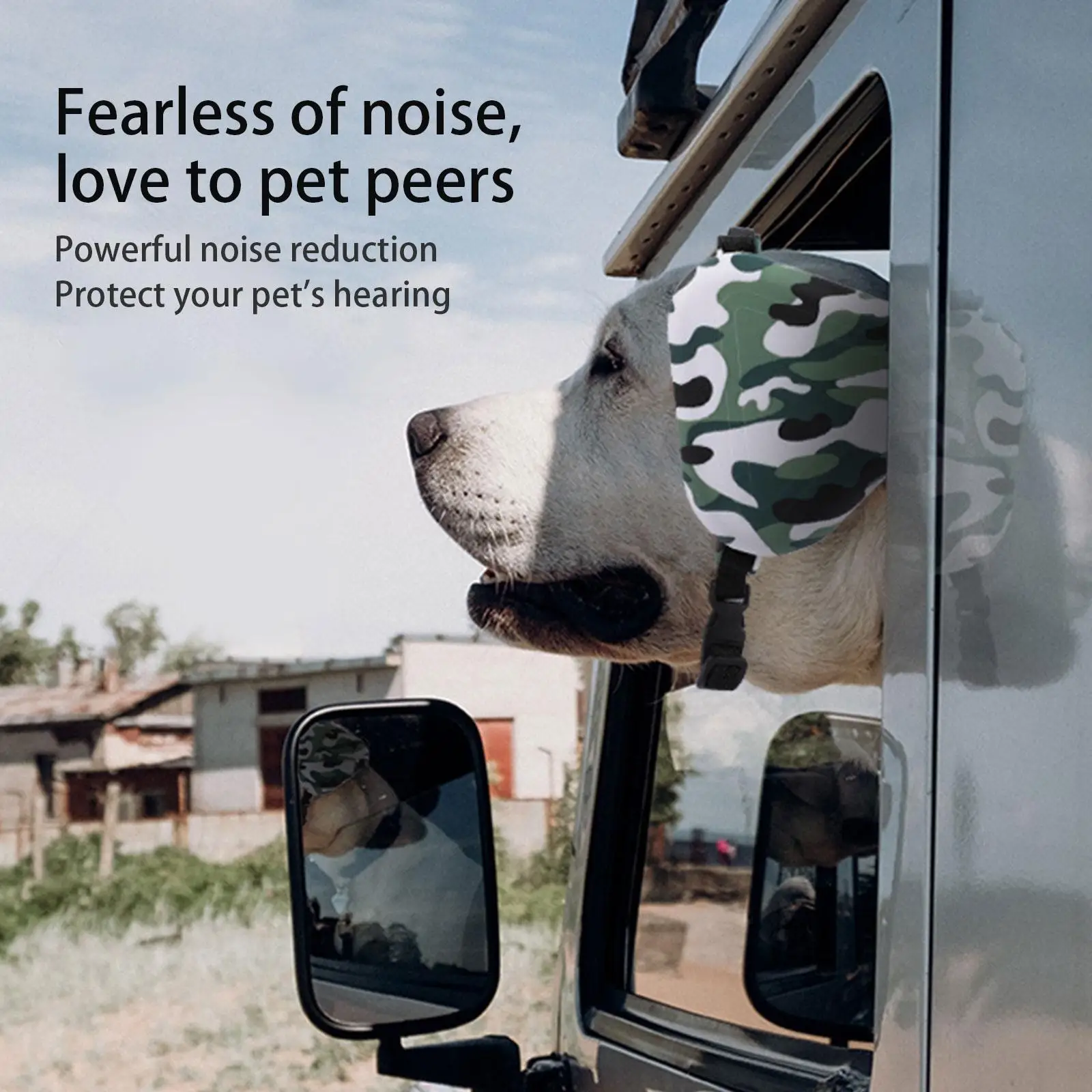 Dog Noise Reduction Earmuffs Pet Earmuffs Head-worn Hearing Protection Anti-noise Dogs Supplies Pet Noise Reduction Cover