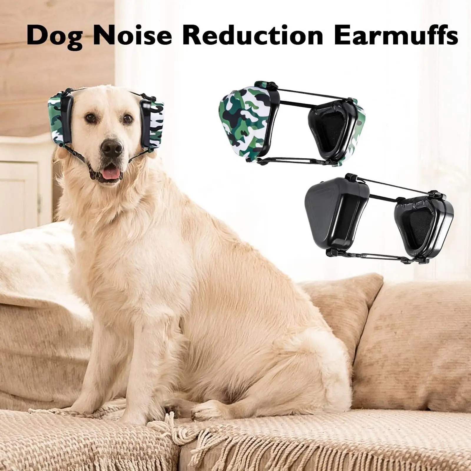 Dog Noise Reduction Earmuffs Pet Earmuffs Head-worn Hearing Protection Anti-noise Dogs Supplies Pet Noise Reduction Cover