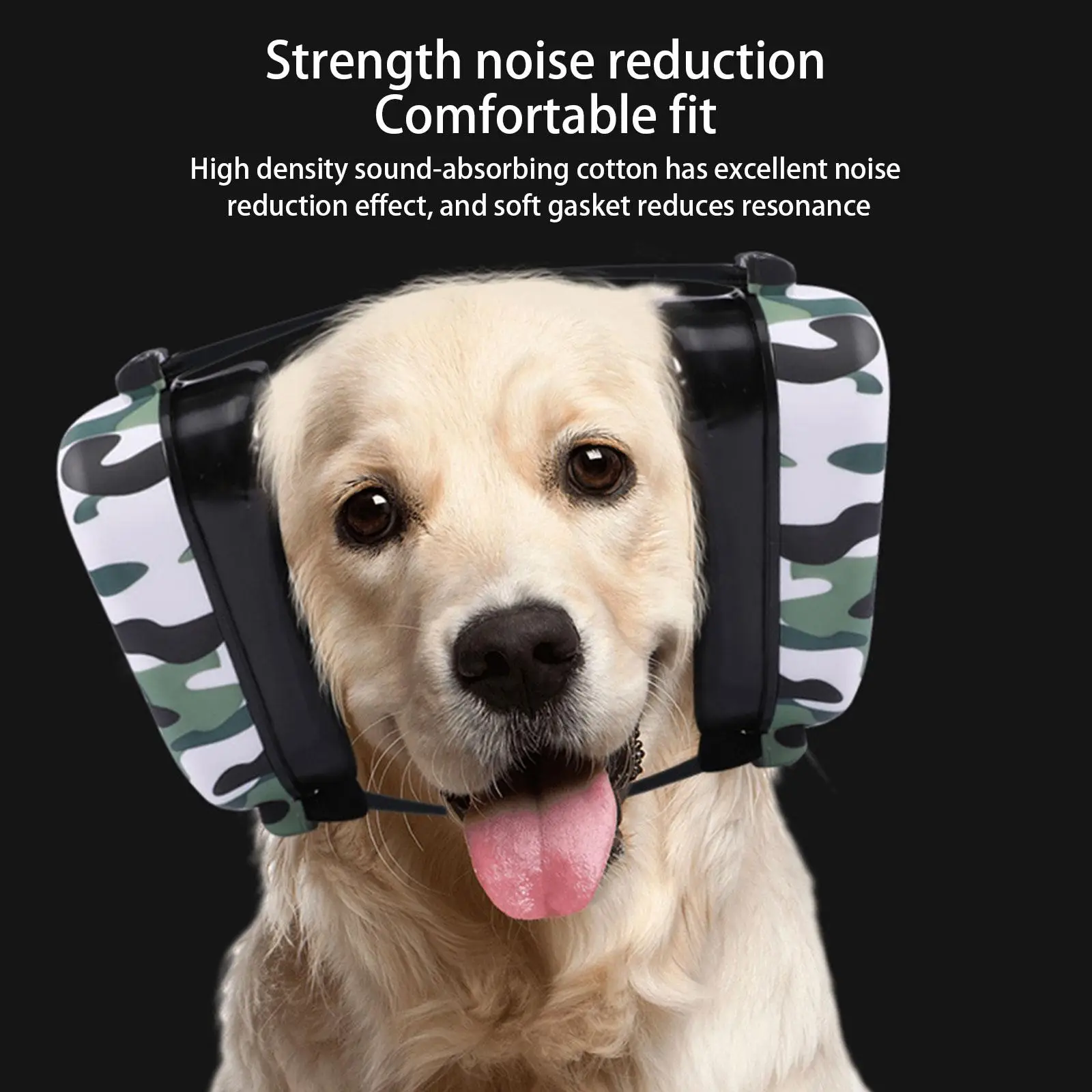 Dog Noise Reduction Earmuffs Pet Earmuffs Head-worn Hearing Protection Anti-noise Dogs Supplies Pet Noise Reduction Cover