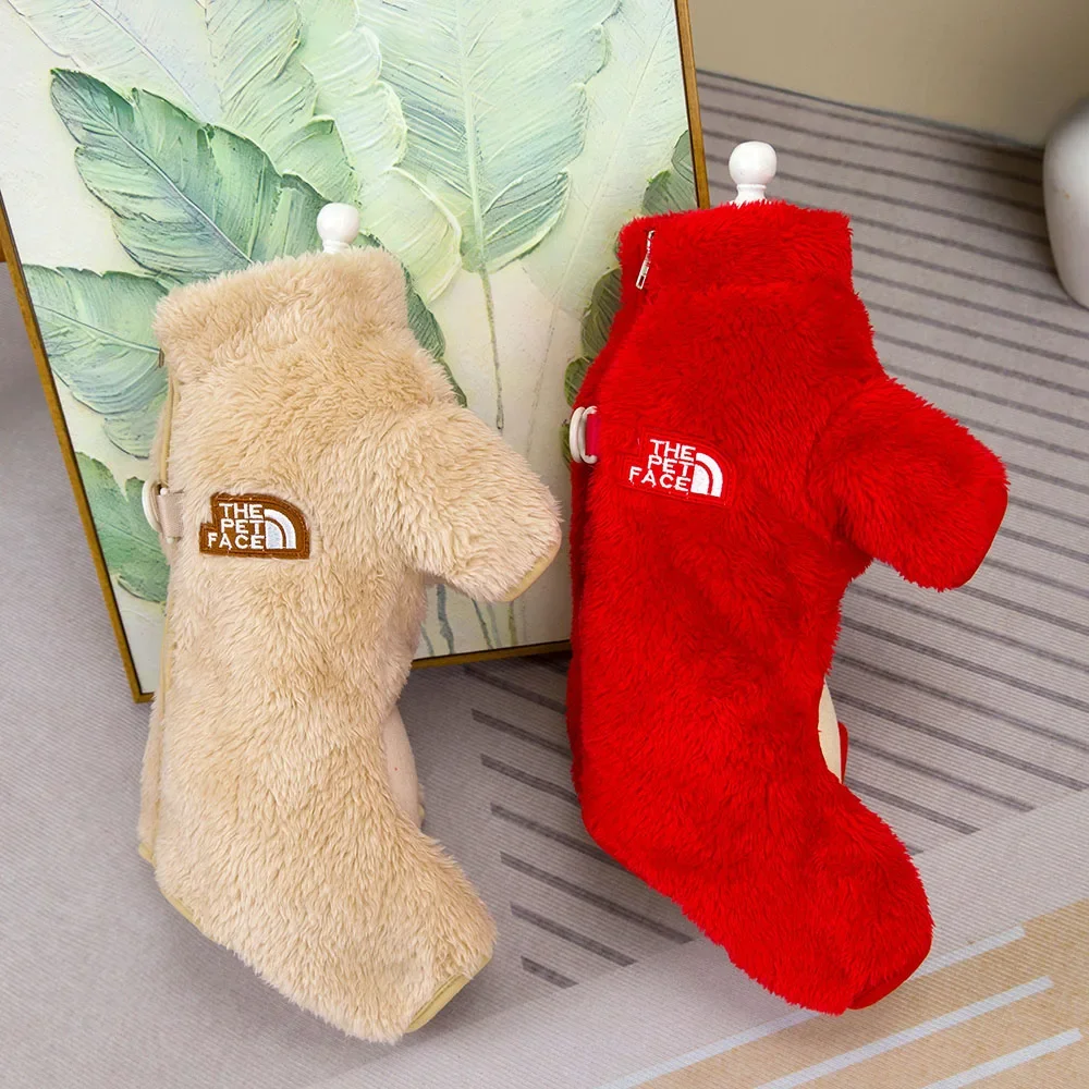 Winter Warm Pet Clothes Thick Warm Plush Dog Coat Jacket with Zipper for Small Dogs Cats Cozy Fleece Jumpsuit Chihuahua Costume Winter Warm Pet Clothes Thick Warm Plush Dog Coat Jacket with Zipper for Small Dogs Cats Cozy Fleece Jumpsuit Chihuahua Costume