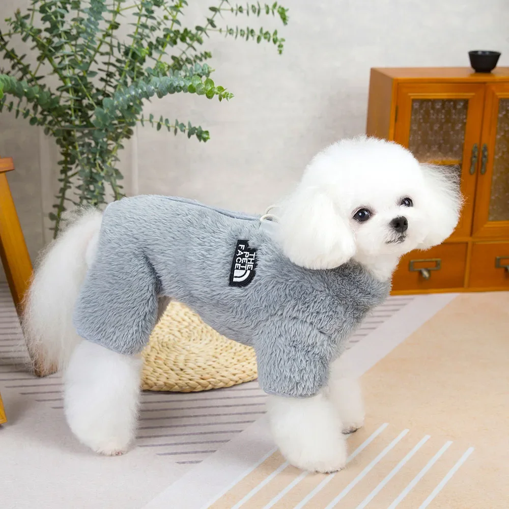 Winter Warm Pet Clothes Thick Warm Plush Dog Coat Jacket with Zipper for Small Dogs Cats Cozy Fleece Jumpsuit Chihuahua Costume Winter Warm Pet Clothes Thick Warm Plush Dog Coat Jacket with Zipper for Small Dogs Cats Cozy Fleece Jumpsuit Chihuahua Costume