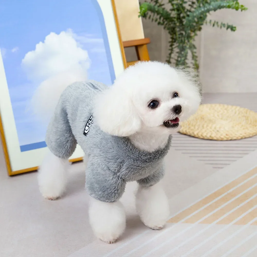 Winter Warm Pet Clothes Thick Warm Plush Dog Coat Jacket with Zipper for Small Dogs Cats Cozy Fleece Jumpsuit Chihuahua Costume Winter Warm Pet Clothes Thick Warm Plush Dog Coat Jacket with Zipper for Small Dogs Cats Cozy Fleece Jumpsuit Chihuahua Costume