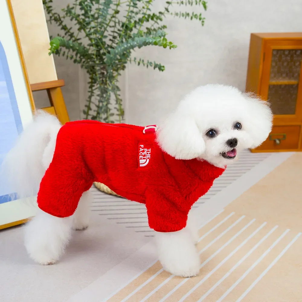 Winter Warm Pet Clothes Thick Warm Plush Dog Coat Jacket with Zipper for Small Dogs Cats Cozy Fleece Jumpsuit Chihuahua Costume Winter Warm Pet Clothes Thick Warm Plush Dog Coat Jacket with Zipper for Small Dogs Cats Cozy Fleece Jumpsuit Chihuahua Costume