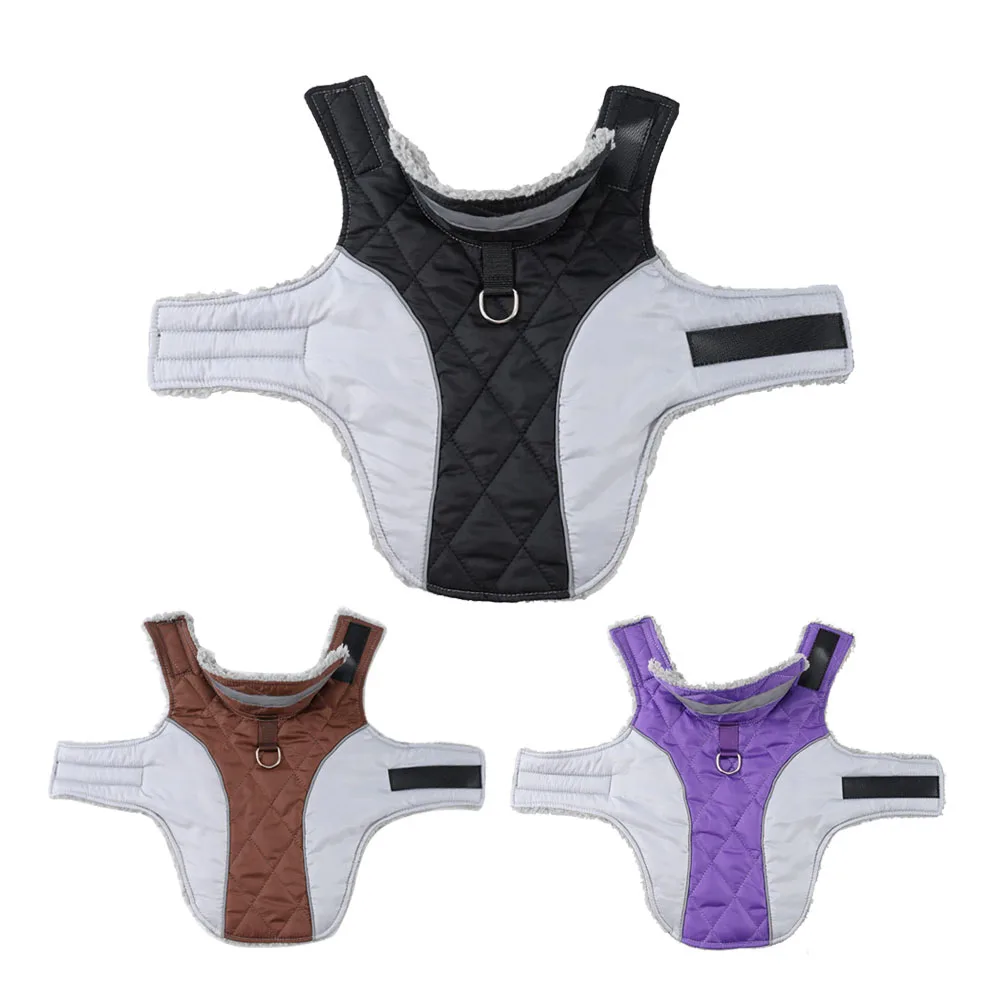 118620-3tlvzn.jpg Winter Warm Dog Clothes High Collar Windproof Jacket For Small Large Dogs Cats Reflective Waterproof Pet Vest Coat Pug Overalls - Image 1