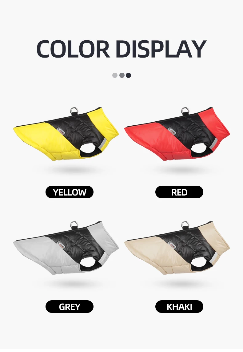 Winter Clothes for Dogs Warm Clothing Labrador Cotton Coat Harnesses Pet Products Clothes for Small Large Dog Reflective Stripe Winter Clothes for Dogs Warm Clothing Labrador Cotton Coat Harnesses Pet Products Clothes for Small Large Dog Reflective Stripe