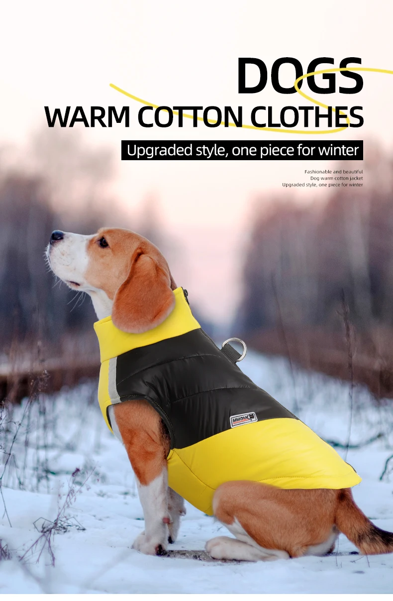 Winter Clothes for Dogs Warm Clothing Labrador Cotton Coat Harnesses Pet Products Clothes for Small Large Dog Reflective Stripe Winter Clothes for Dogs Warm Clothing Labrador Cotton Coat Harnesses Pet Products Clothes for Small Large Dog Reflective Stripe
