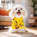 "Funny Bee Dog Pajamas - Soft Stretchy Onesie for Chihuahua Yorkie, Cozy Winter PJs with Feet, Perfect for Small Dogs - Image 6