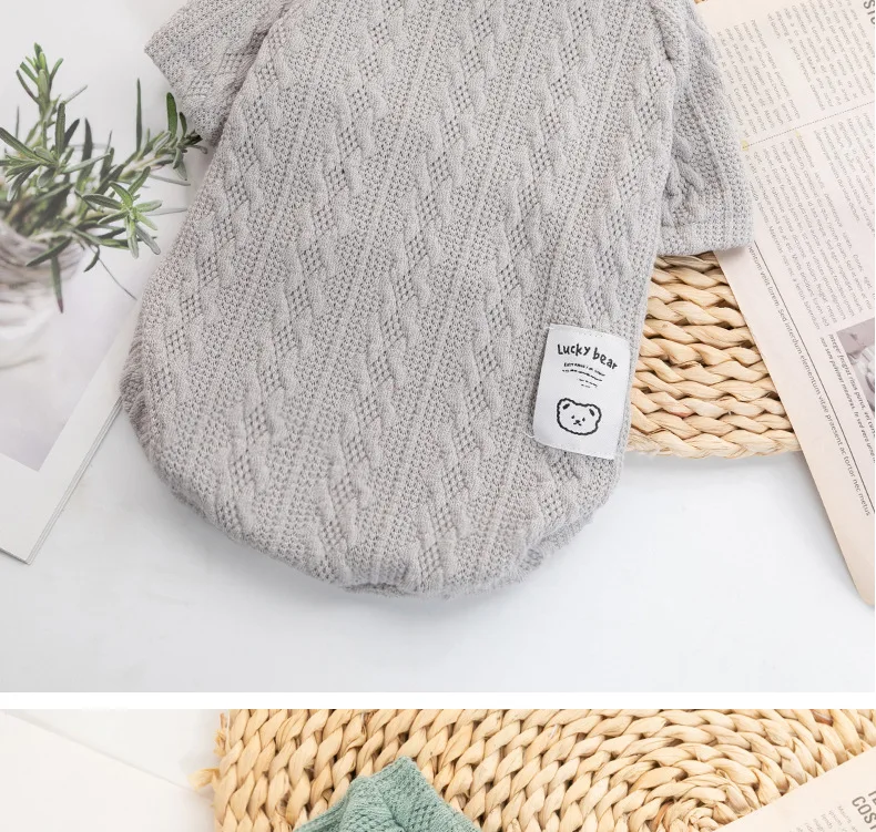 Winter Dog Clothes For Small Dog Designer Luxury Jersey Wool Dog Sweater For Chihuahua York Bulldog Sphynx Cat Knitting Clothing