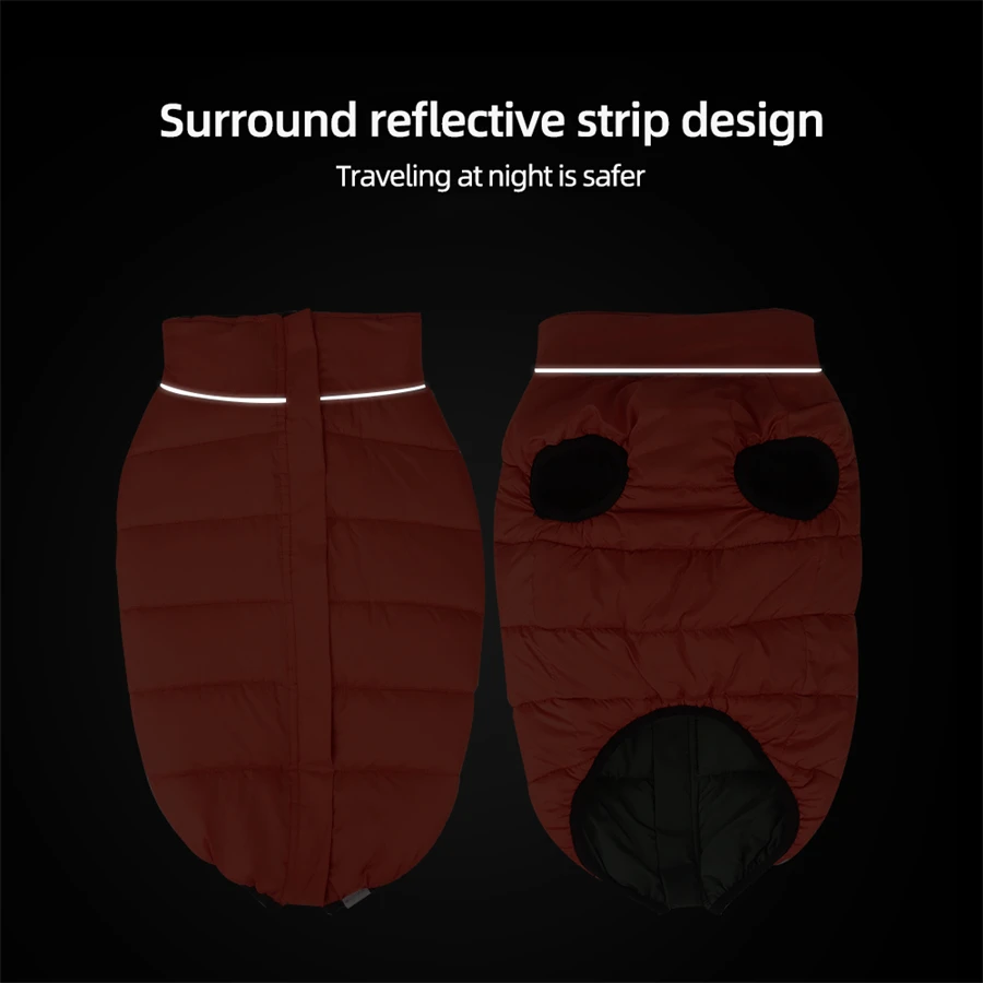 Autumn Winter New Double-Sided Warm Dog Cotton Clothes Pet Clothes One Piece through the Winter Dog Clothes Autumn Winter New Double-Sided Warm Dog Cotton Clothes Pet Clothes One Piece through the Winter Dog Clothes