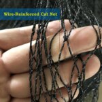 Steel Wire Reinforced Cat Netting for Balcony,Cat Anti-Fall Net,Garden Net Anti Bird Netting with Wire for Windows,Stair Lawn - Image 3