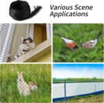 Steel Wire Reinforced Cat Netting for Balcony,Cat Anti-Fall Net,Garden Net Anti Bird Netting with Wire for Windows,Stair Lawn - Image 5