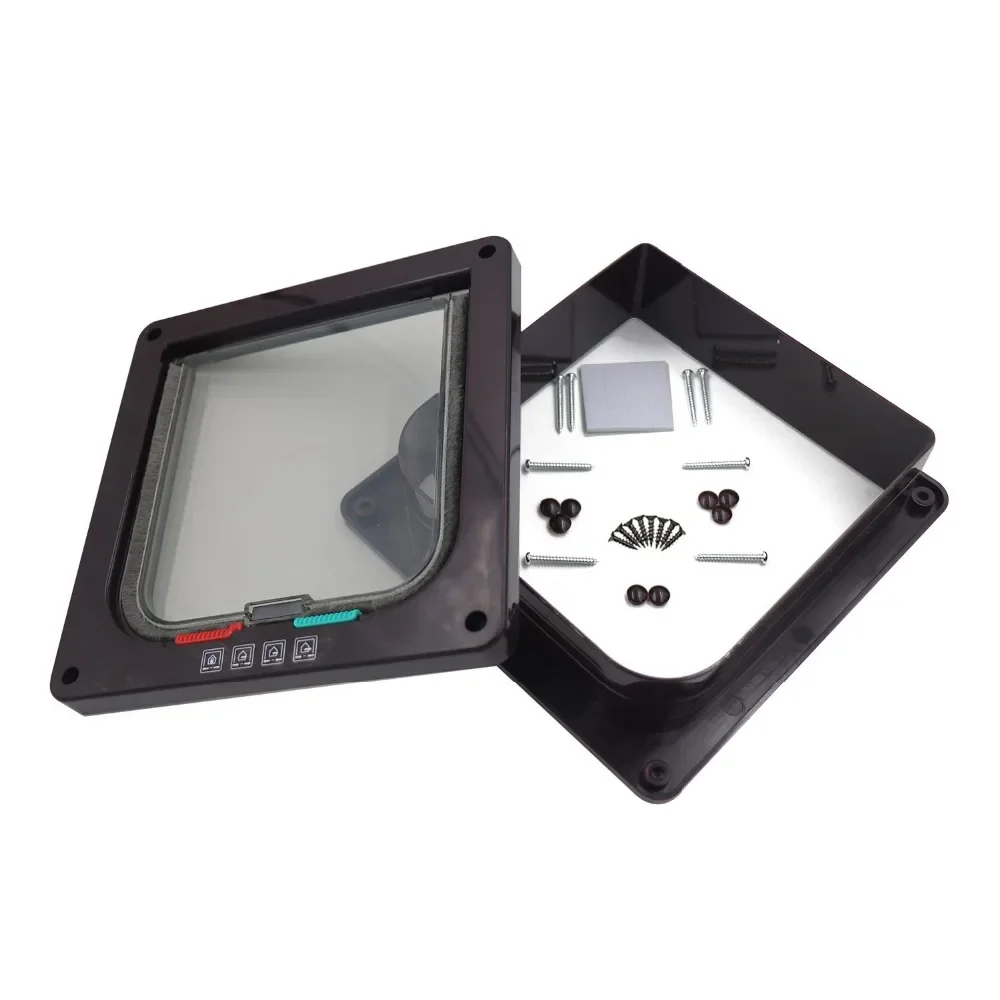 4 Way Lockable Dog & Cat Door,Pet Gate Allows Free Access in Both Directions,Flap Pet Gate Door,Cat door, Pet Safety Supplies 4 Way Lockable Dog & Cat Door,Pet Gate Allows Free Access in Both Directions,Flap Pet Gate Door,Cat door, Pet Safety Supplies