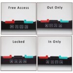 4 Way Lockable Dog & Cat Door,Pet Gate Allows Free Access in Both Directions,Flap Pet Gate Door,Cat door, Pet Safety Supplies - Image 5