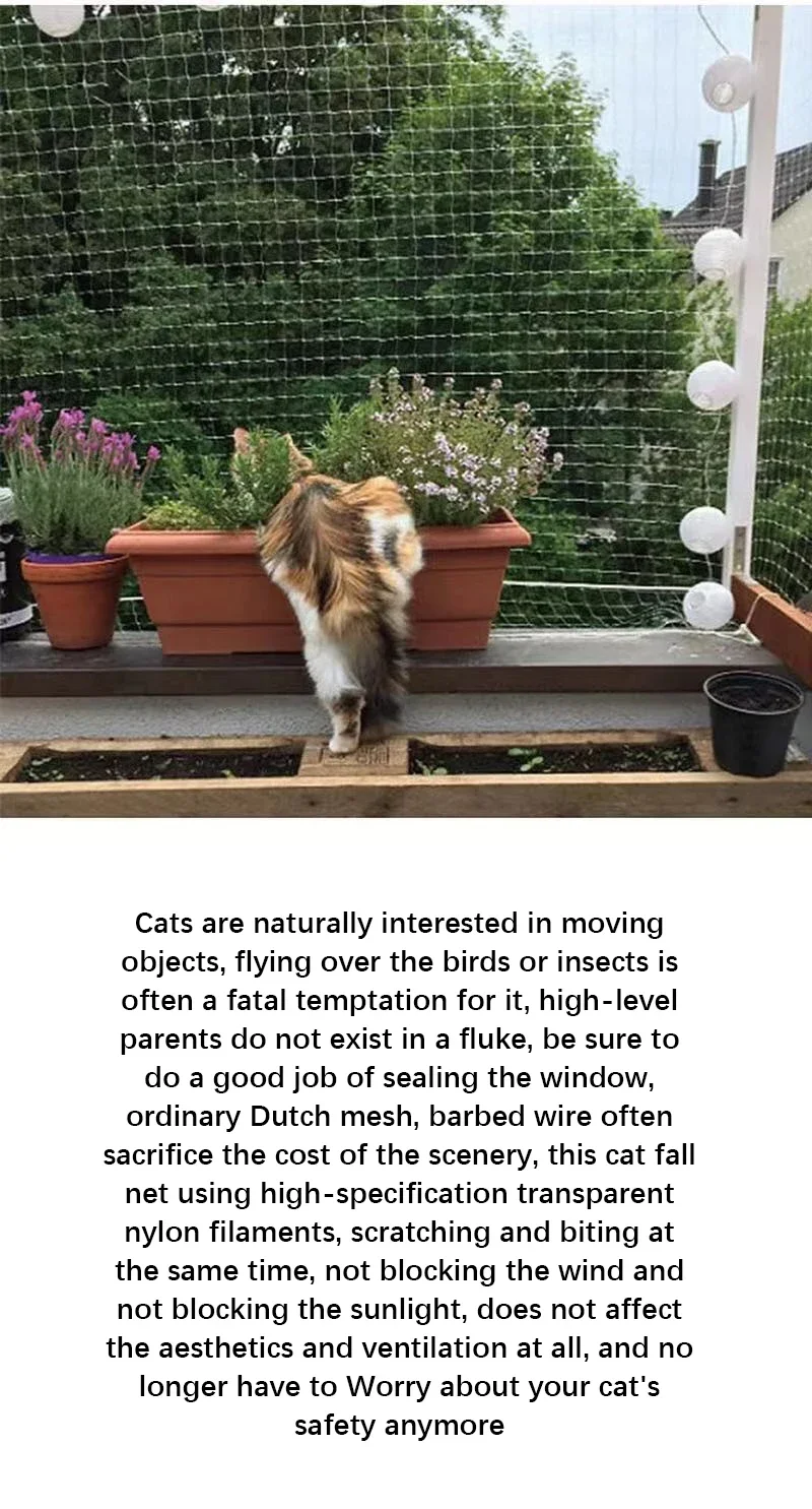Cat Net Pet Protective Cover Floating Window Mesh Plastic Nylon Steel Wire Grid Garden Balcony Safety Fall Prevention Netting Cat Net Pet Protective Cover Floating Window Mesh Plastic Nylon Steel Wire Grid Garden Balcony Safety Fall Prevention Netting