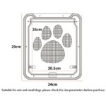 Pet Gate Cat Door Safe Lockable Magnetic Screen Outdoor Dogs Cats Window House Enter Freely Fashion Pretty Garden Easy Install - Image 5