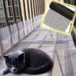 Durable Cat Balcony Safety Net, Plastic Mesh Guardrail for Pet Protection, Prevents Falls & Ensures Safe Resting Spaces for Cat