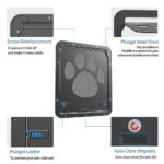 Dog Door for Screen Door,  Cat Door for Window Screen,Flap Opening 8 x 10 inches, ,Lockable Magnetic Flap Screen - Image 3