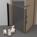 Retractable Gate Indoor Retractable Pet Gates for Dogs Stair Door Partition Childproof Net Cat Baffle No-Drill for Deck Kitchen - Image 2