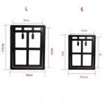Home Lockable Dog Screen Door Pet Cat Screen Door Plastic Pet Door for Mosquito Proof Screen Window Security Flap Gate Dog Fence - Image 6